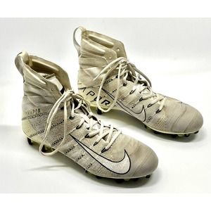 Nike Vapor Flyknit Football Cleats AH7408-110 white Mens Size US 10